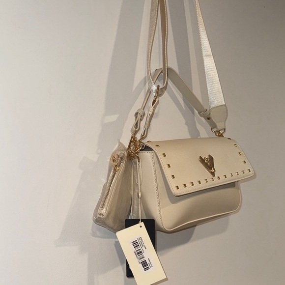 Valentino Orlandi Cream Studded Crossbody Bag - Picture 10 of 10